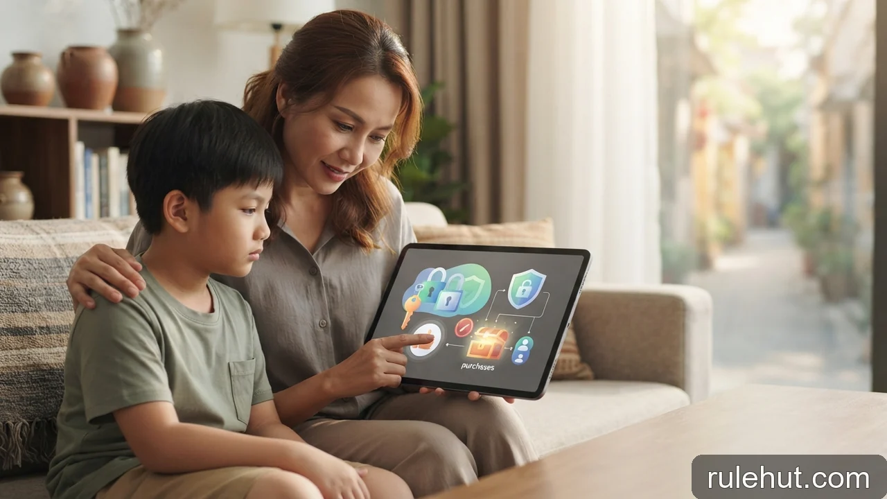 Minh họa cho Bảo vệ trẻ em trước mua hàng trong trò chơi