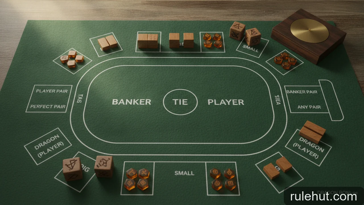 Minh họa: Các loại cược phụ (Side Bet) trong Baccarat và xác suất đi kèm