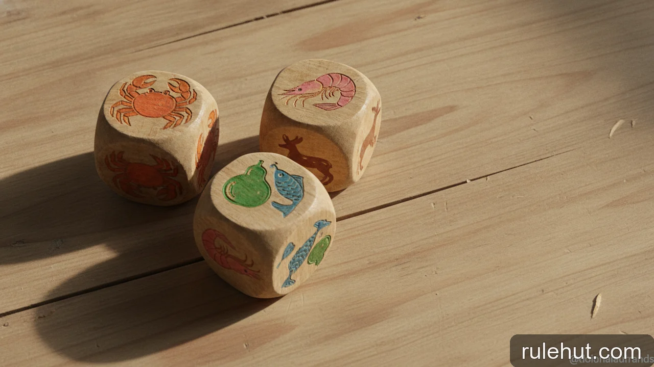 Minh họa: Các yếu tố ảnh hưởng đến lợi thế nhà cái trong Bầu Cua