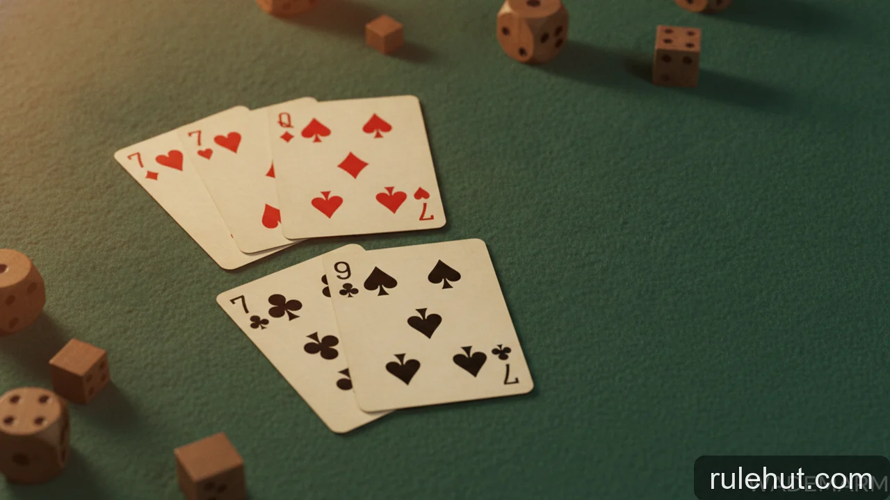 Minh họa: Cách so bài Poker khi có đồng hạng: Quy tắc Kicker và ví dụ minh họa