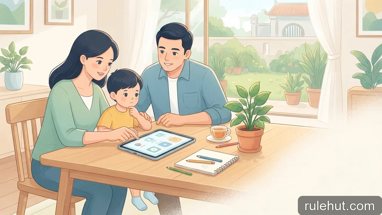 Minh họa: Cách thiết lập giới hạn thời gian màn hình an toàn cho trẻ em trên thiết bị di động