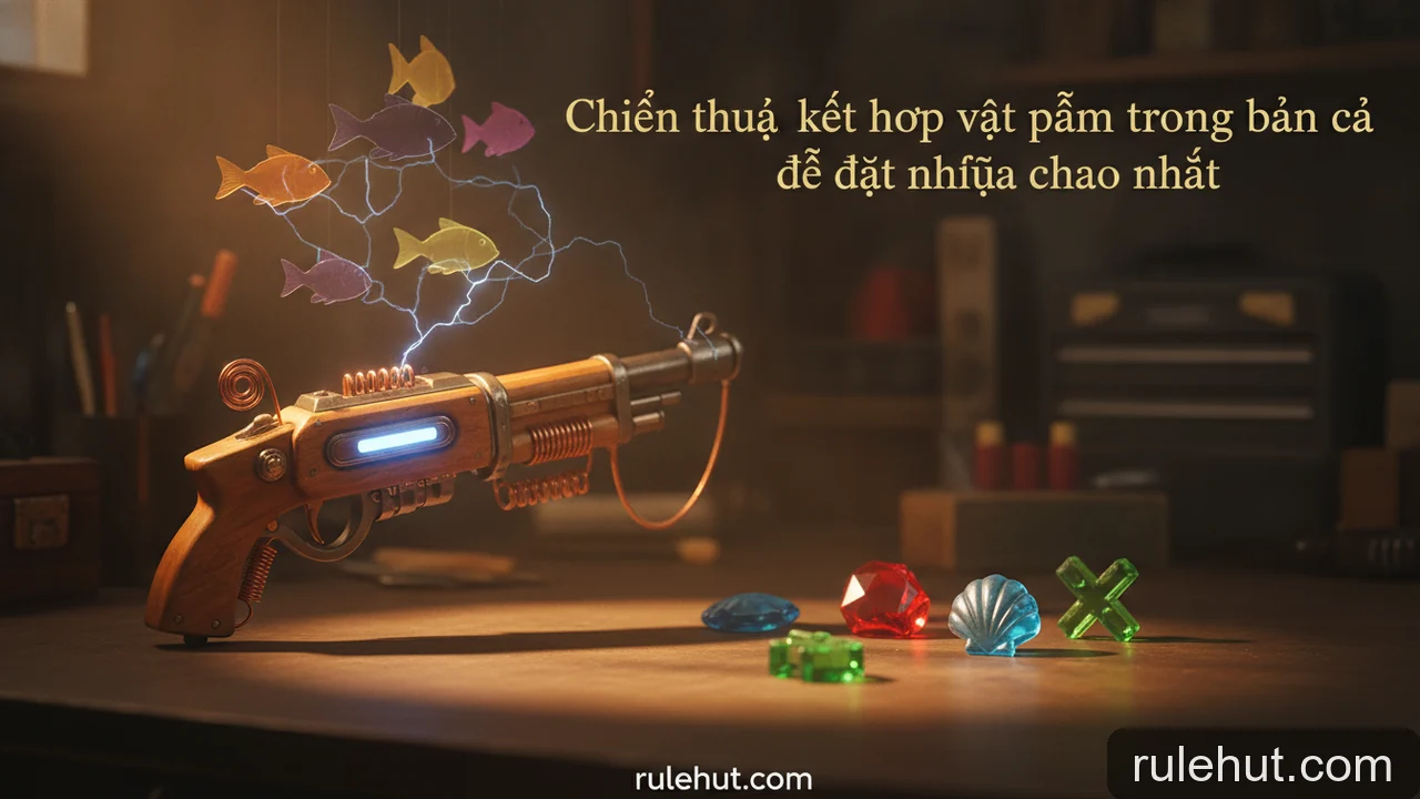 Minh họa: Chiến thuật kết hợp vật phẩm trong bắn cá để đạt hiệu quả cao nhất