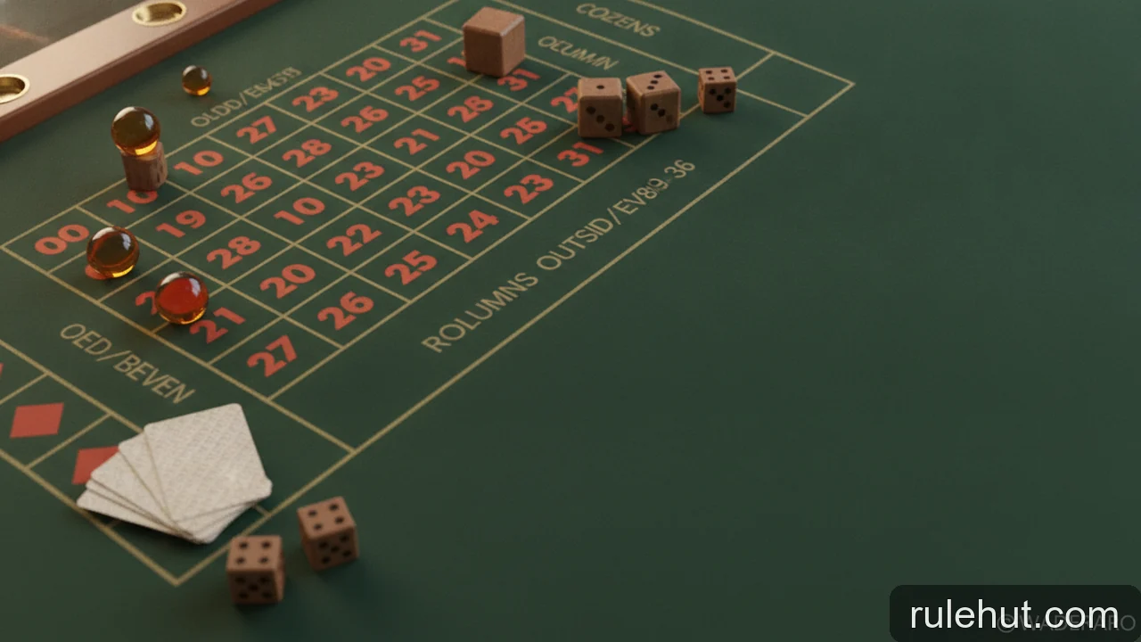 Minh họa: Cược trong và cược ngoài trong Roulette: Khác biệt và chiến lược cho người mới