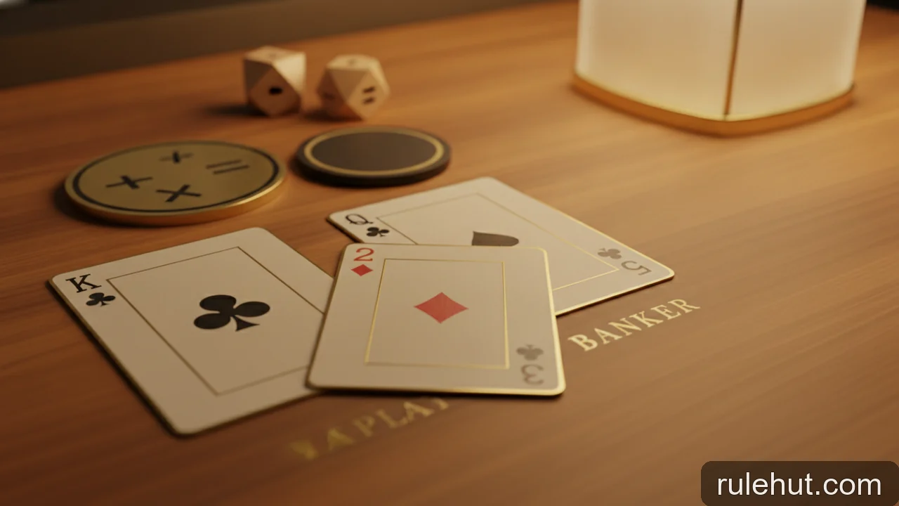 Minh họa: Hướng dẫn đọc kết quả Baccarat: Cách tính điểm và xác định người thắng