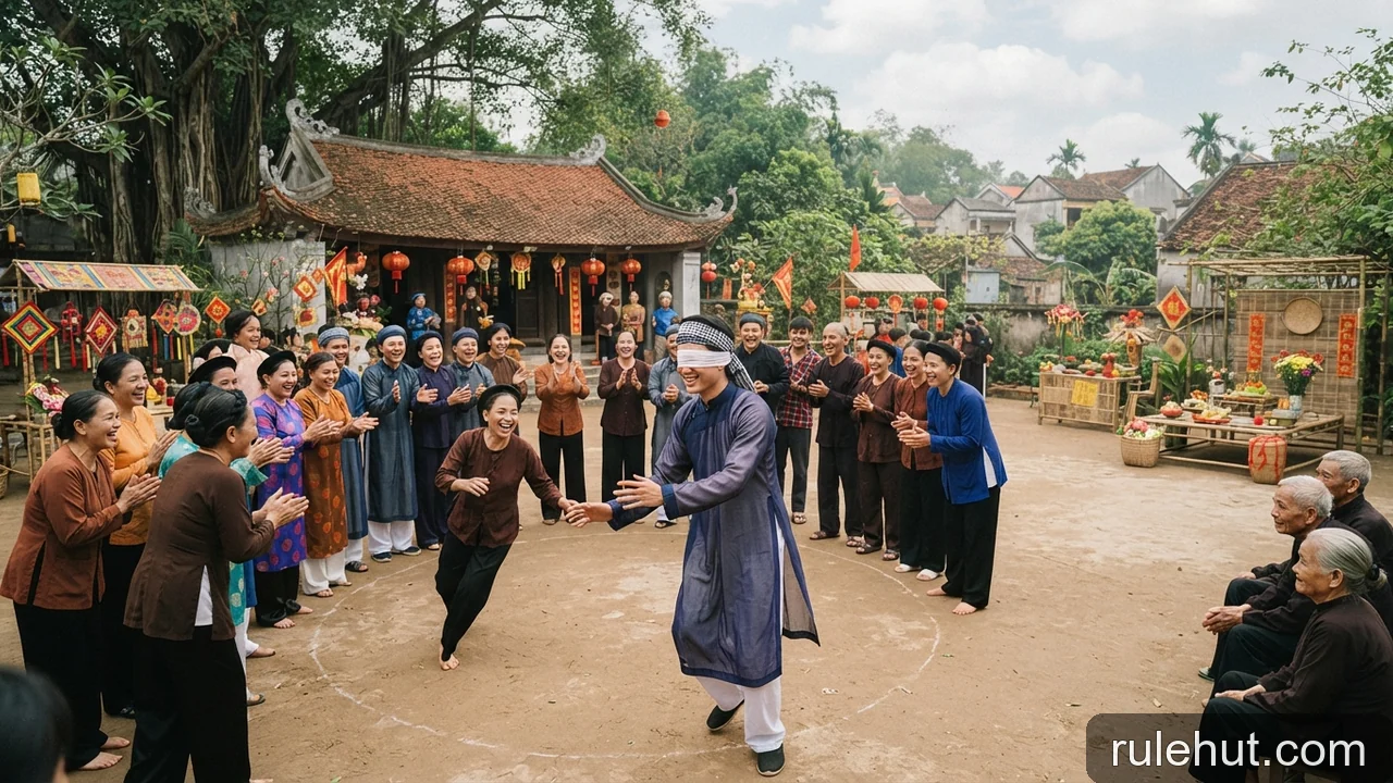 Minh họa: Khảo sát các hình thức biểu diễn văn hóa dân gian gắn liền với trò chơi truyền thống