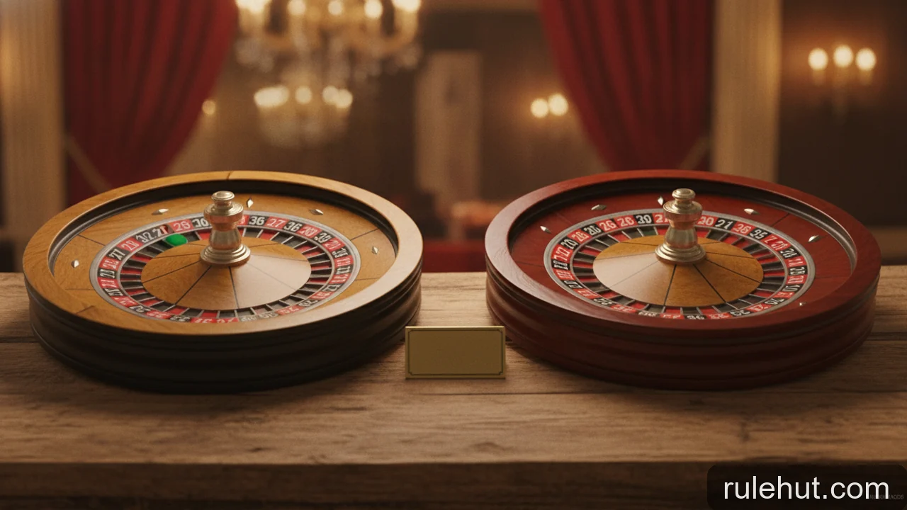Minh họa: Lợi thế nhà cái trong Roulette: So sánh bánh xe kiểu Mỹ và kiểu Châu Âu