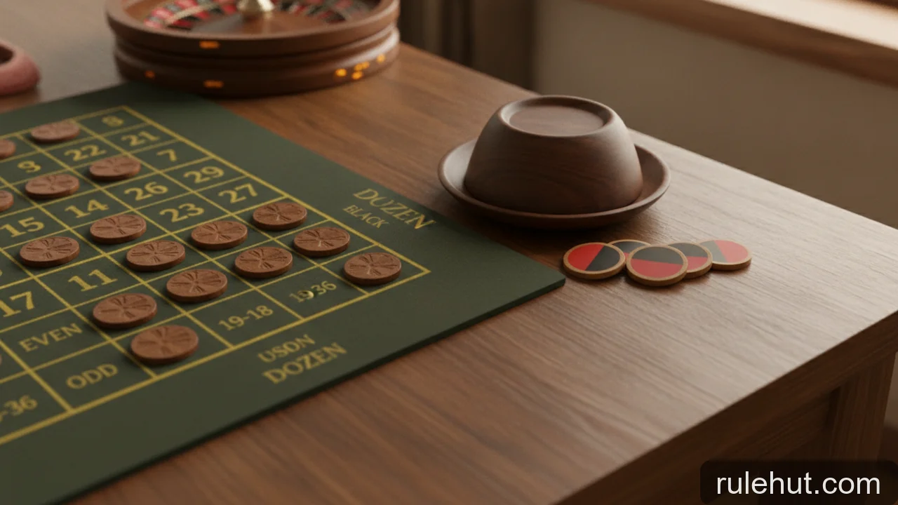 Minh họa: Phân biệt các loại cược trong Roulette và Xóc Đĩa: cược trong, ngoài và chẵn lẻ