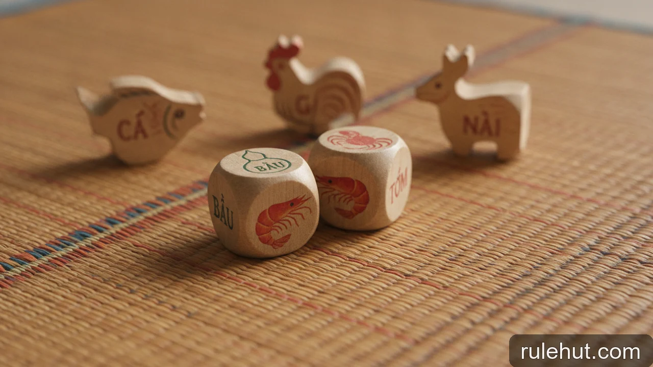 Minh họa: Phân biệt xác suất và tỷ lệ trả thưởng trong Bầu Cua: Tránh nhầm lẫn cơ bản