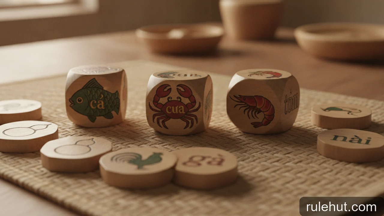 Minh họa: Phân tích các luật trả thưởng Bầu Cua khác nhau và tác động đến lợi nhuận