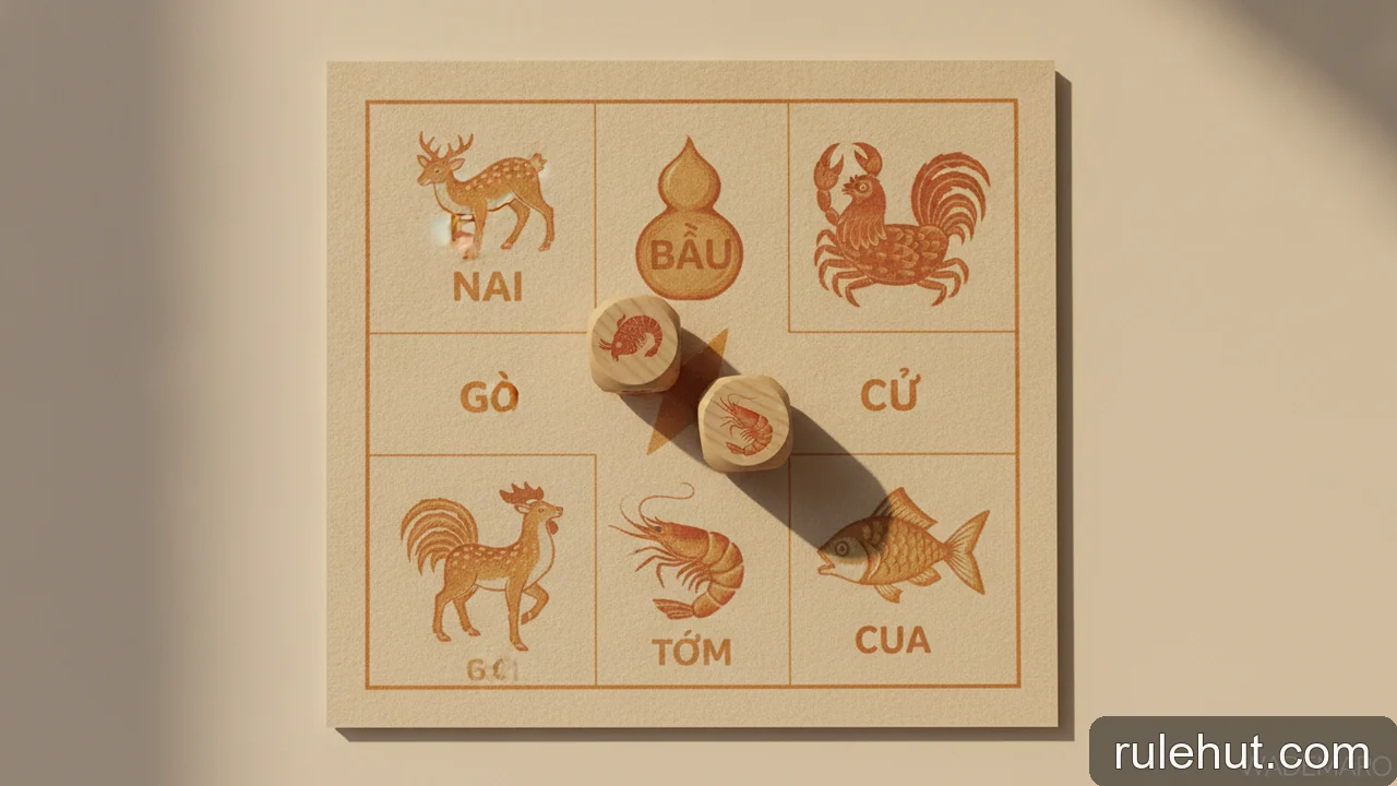 Minh họa: Sai lầm khi phủ bàn Bầu Cua: Đặt cược vào mọi ô có phải là chiến lược tốt?