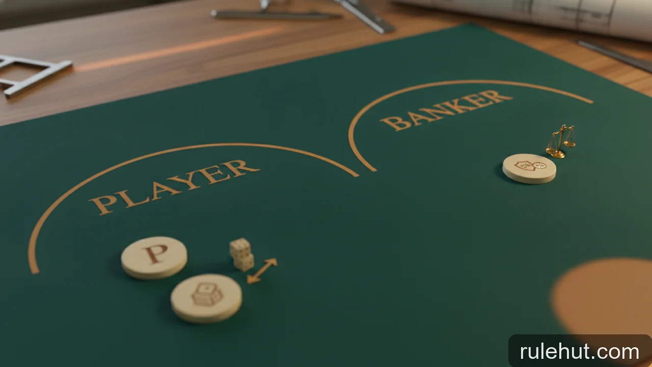 Minh họa: So sánh cửa Player và Banker: Điểm khác biệt và tỷ lệ thắng trong Baccarat