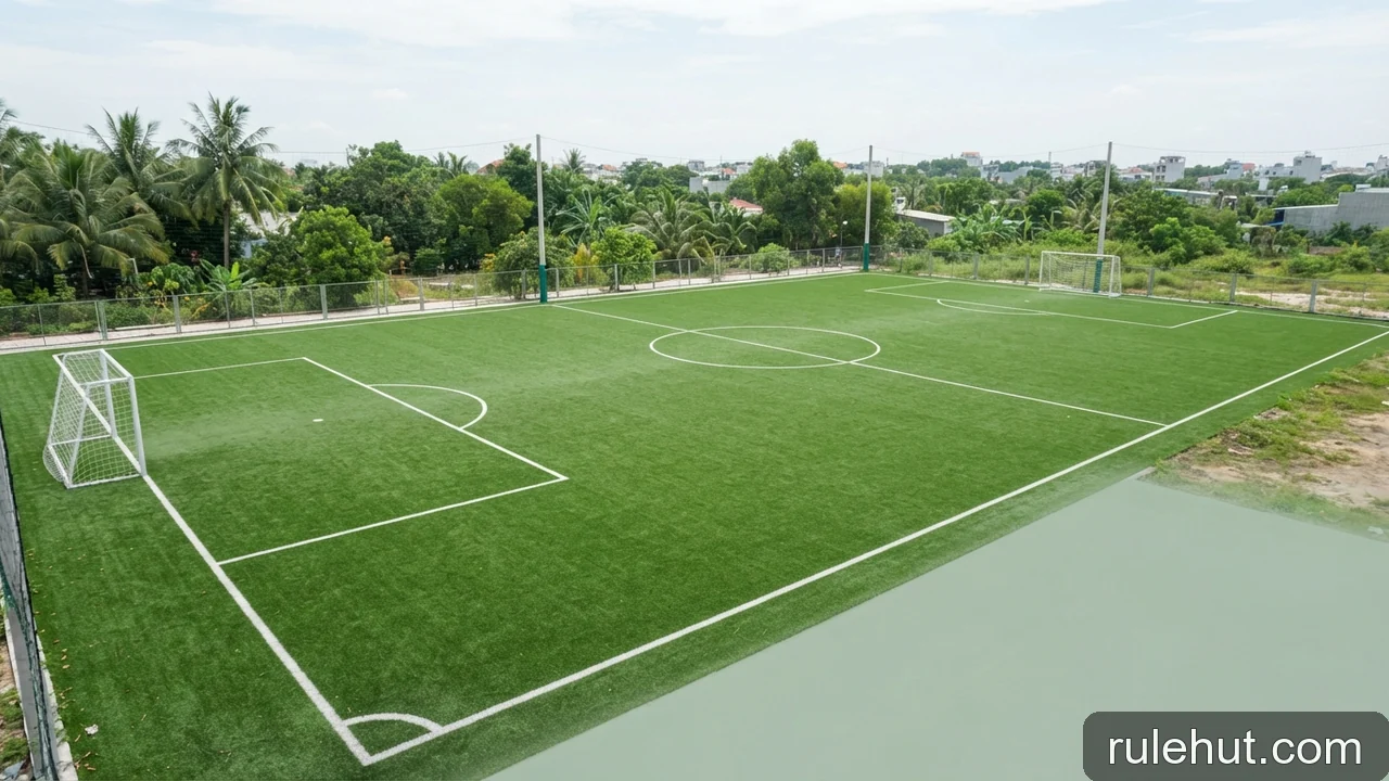 Minh họa: Thể thức thi đấu bóng đá 7 người tại Việt Nam: Luật và kích thước sân