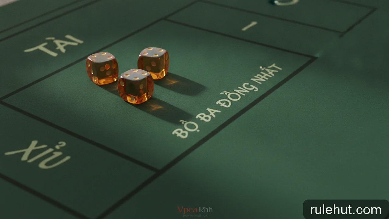 Minh họa: Thuật ngữ Sic Bo cơ bản: Từ 'Tài' đến 'Bộ ba đồng nhất'