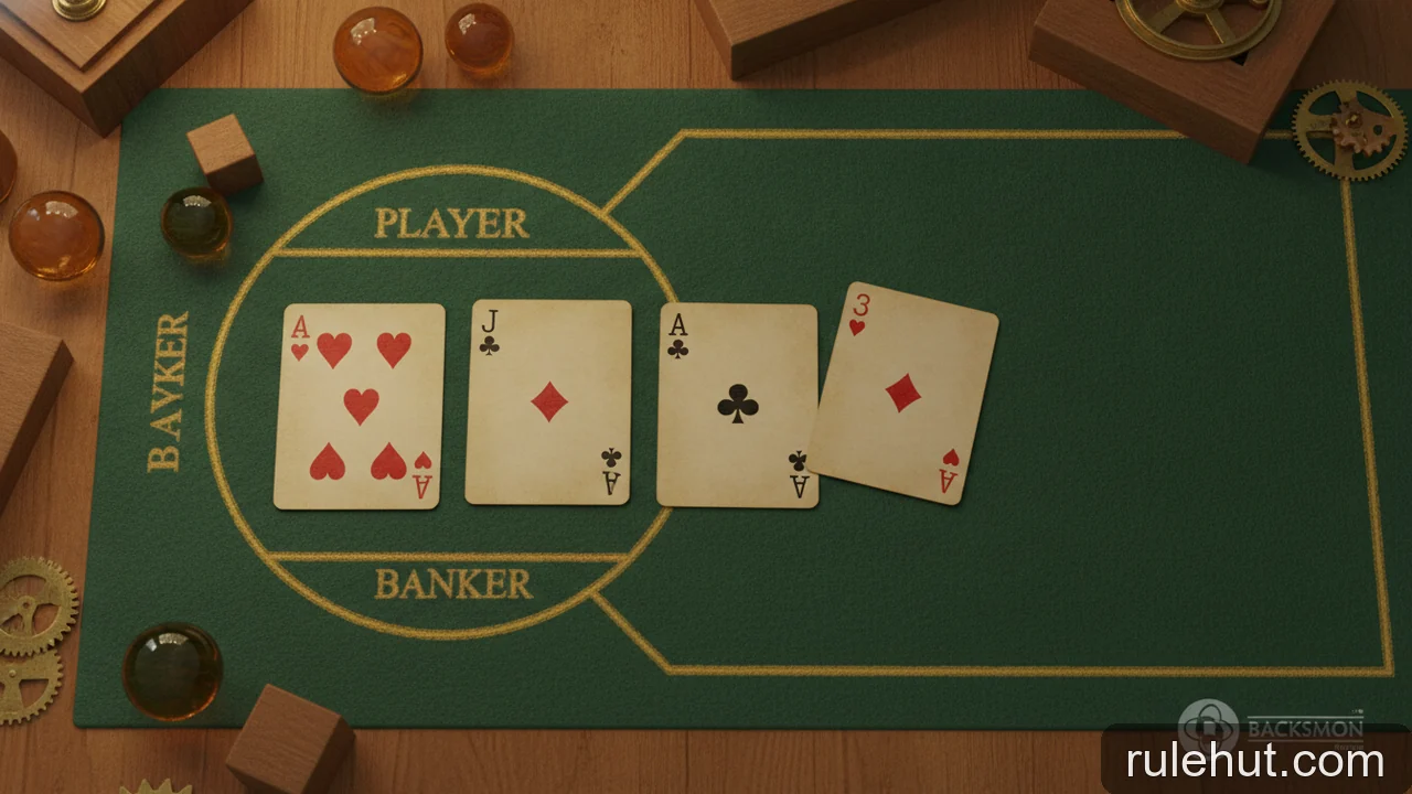 Minh họa: Tỷ lệ Baccarat: Bảng thống kê xác suất rút lá thứ ba chi tiết