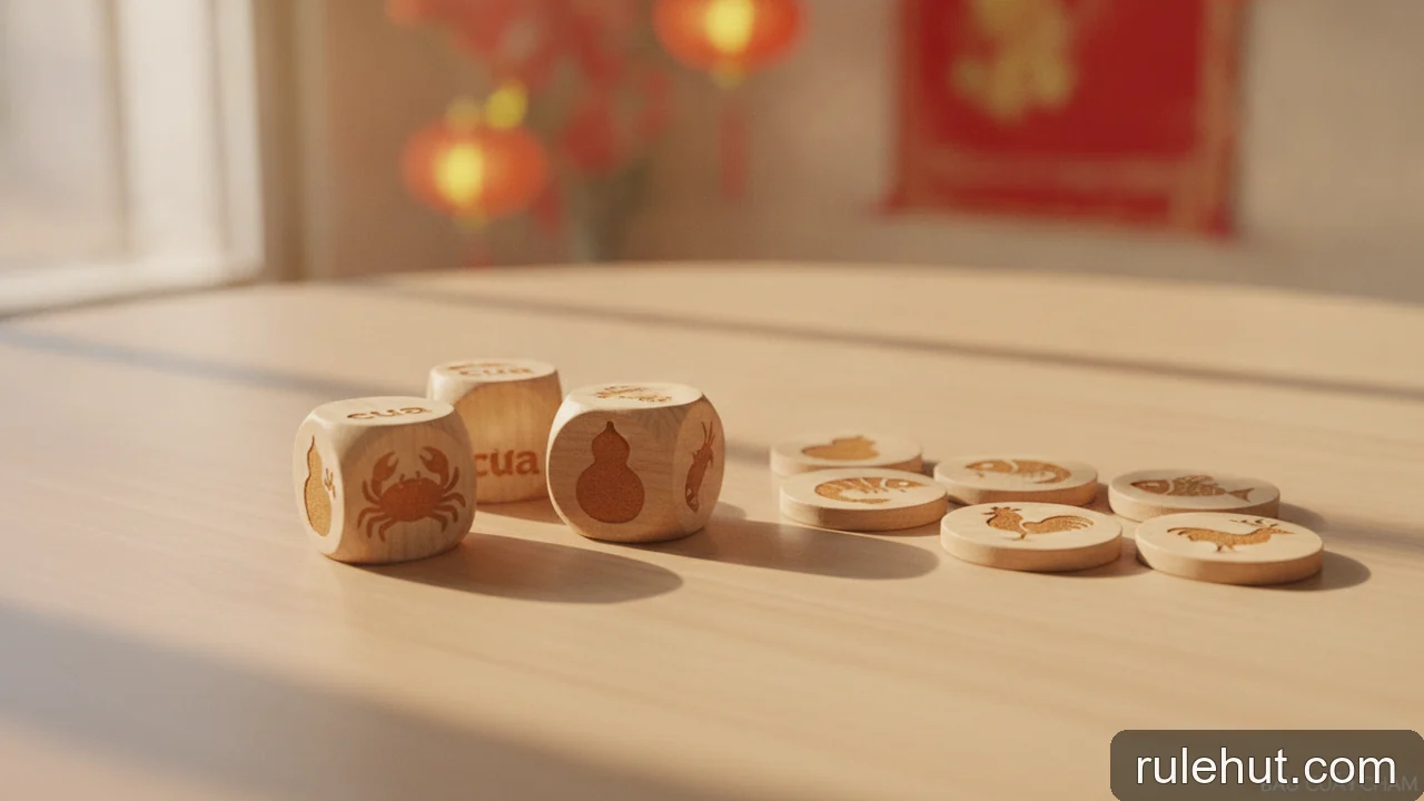 Minh họa: Xác suất Bầu Cua: bao nhiêu phần trăm một biểu tượng không xuất hiện?